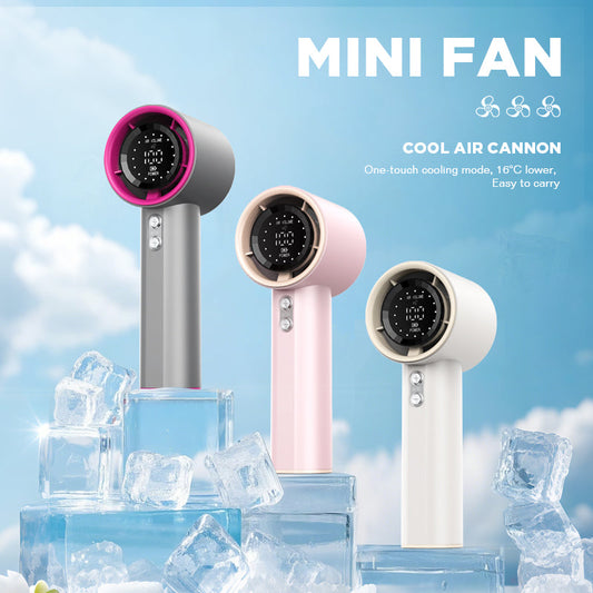 Dreepor Portable Turbo Fan | High-Speed Handheld Mini Fan with Powerful Cooling