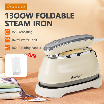 Dreepor เตารีดไอน้ำพกพา รีดผ้าเรียบสะดวก ใช้งานง่ายที่บ้านและระหว่างเดินทาง