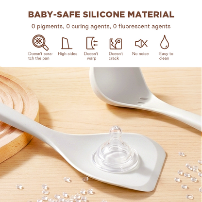 Dreepor 6-Piece Silicone Kitchen Utensil Set | Heat Resistant Non-Stick Cooking Tools