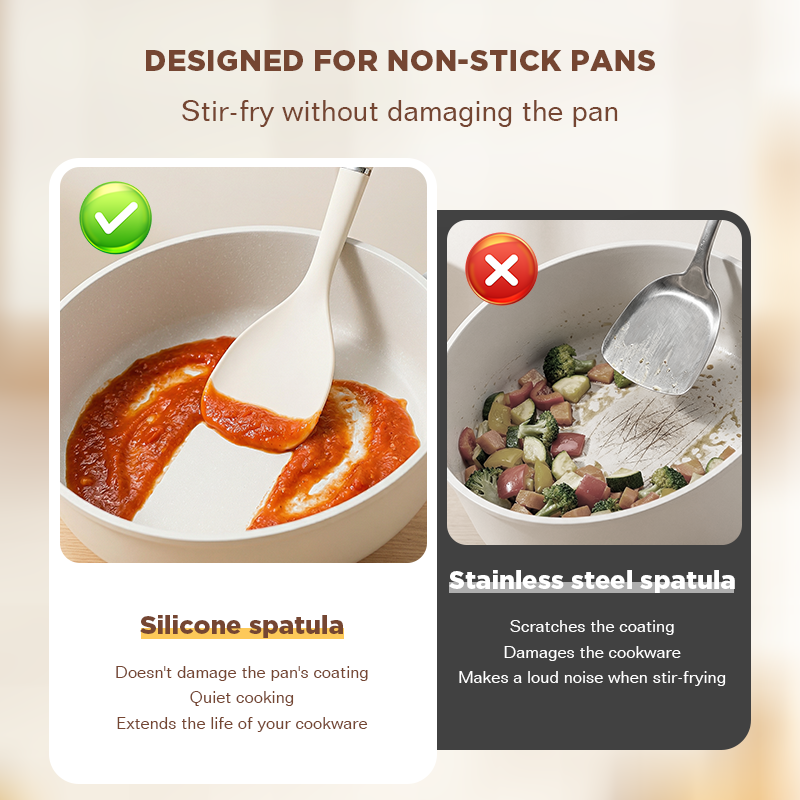 Dreepor 6-Piece Silicone Kitchen Utensil Set | Heat Resistant Non-Stick Cooking Tools