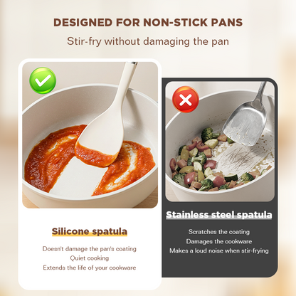 Dreepor 6-Piece Silicone Kitchen Utensil Set | Heat Resistant Non-Stick Cooking Tools