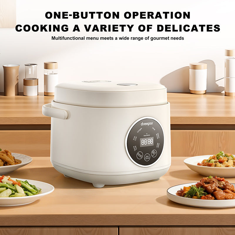 Dreepor หม้อหุงข้าวอัจฉริยะ 1.6L / 3L | ระบบสัมผัส ตั้งเวลาล่วงหน้า 24 ชม.