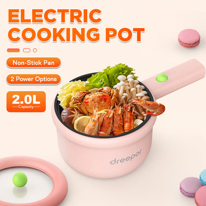 Dreepor Mini Electric Cooker 1.2L | Non-Stick Hot Pot for Dorms & Apartments