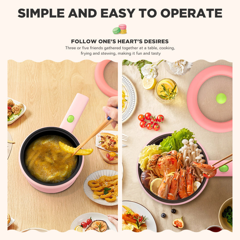 Dreepor Mini Electric Cooker 1.2L | Non-Stick Hot Pot for Dorms & Apartments