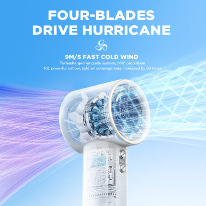 Dreepor Portable Turbo Fan | High-Speed Handheld Mini Fan with Powerful Cooling