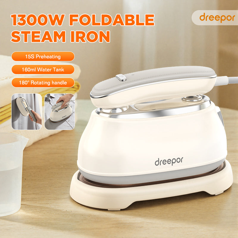 Dreepor เตารีดไอน้ำพกพา รีดผ้าเรียบสะดวก ใช้งานง่ายที่บ้านและระหว่างเดินทาง