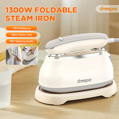 Dreepor เตารีดไอน้ำพกพา รีดผ้าเรียบสะดวก ใช้งานง่ายที่บ้านและระหว่างเดินทาง