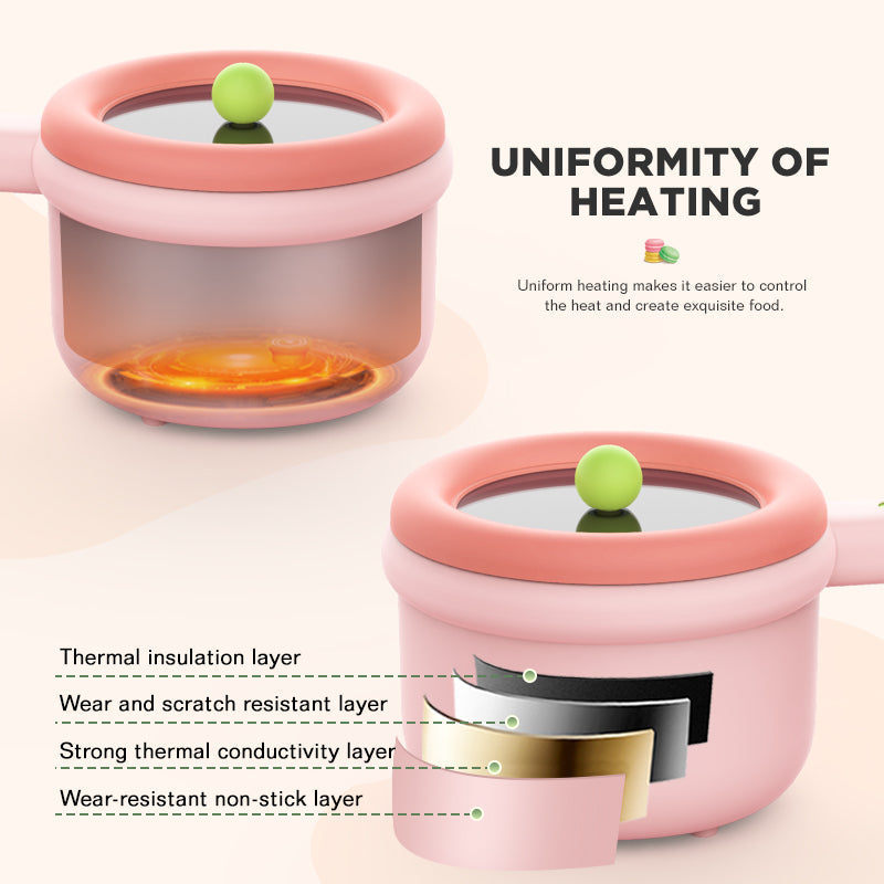 Dreepor Mini Electric Cooker 1.2L | Non-Stick Hot Pot for Dorms & Apartments