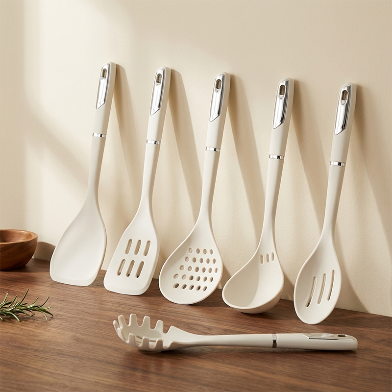 Dreepor 6-Piece Silicone Kitchen Utensil Set | Heat Resistant Non-Stick Cooking Tools