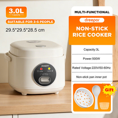 Dreepor หม้อหุงข้าวอัจฉริยะ 1.6L / 3L | ระบบสัมผัส ตั้งเวลาล่วงหน้า 24 ชม.