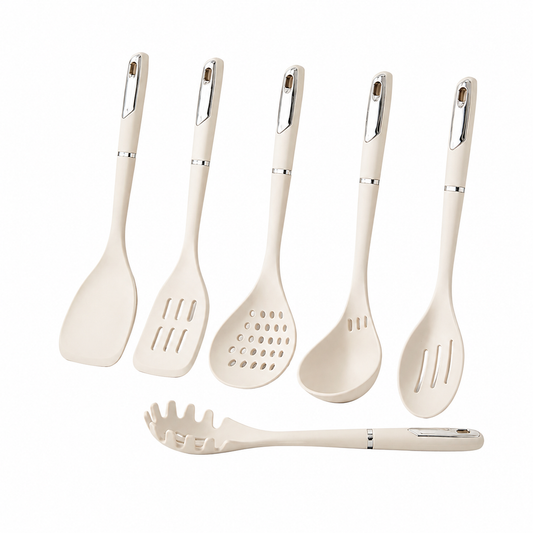 Dreepor 6-Piece Silicone Kitchen Utensil Set | Heat Resistant Non-Stick Cooking Tools